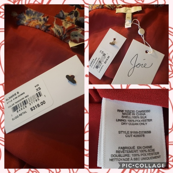 Joie Almarie B Tandori Print Silk Blend Dress - Picture 4 of 6